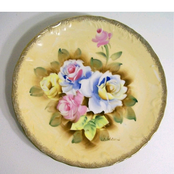 Royal Crown Fine China Hand Painted Plate - Picture 1 of 4